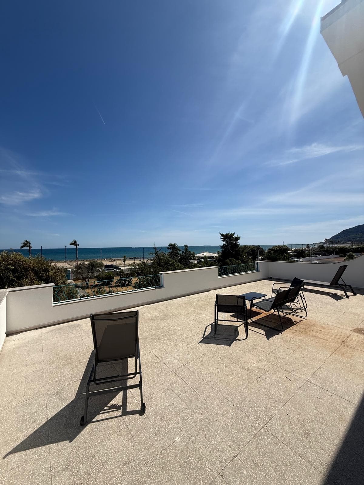 Villa La Conca terrace with open sea view in San Felice Circeo
